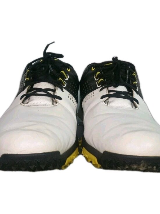 Nike Air Rival III 3 Golf Shoes Size 11.5 White Black Yellow Spiked Pre-owned main image 14
